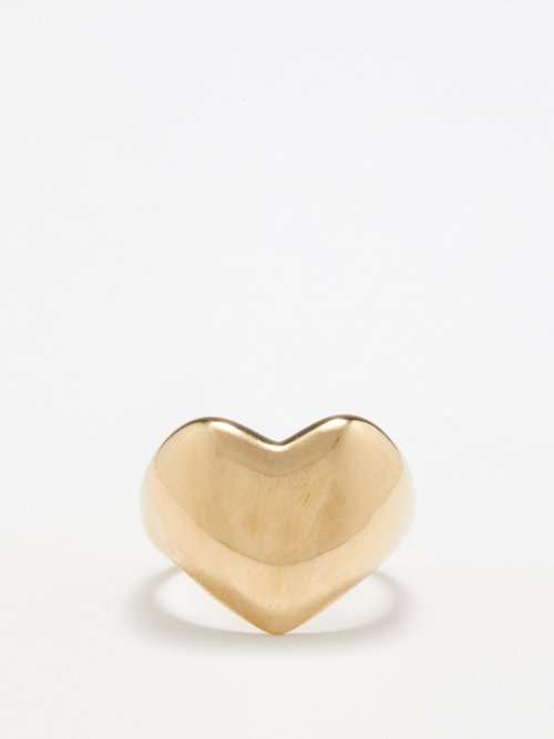 Annika Inez Large Heart 14kt Gold-filled Ring