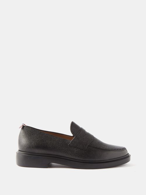 Thom Browne Pebbled-leather Loafers