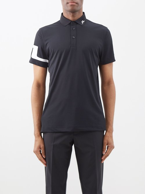 J.lindeberg - Heath Technical-jersey Polo Shirt - Mens - Black