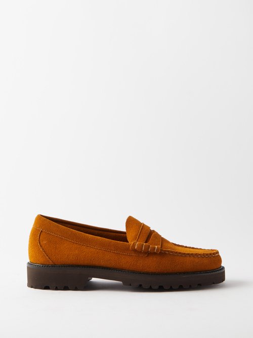 G.h. Bass & Co. - Weejuns 90s Larson Suede Loafers - Mens - Tan | The ...