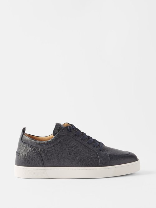 Christian Louboutin - Rantulow Leather Sneakers - Mens - Navy