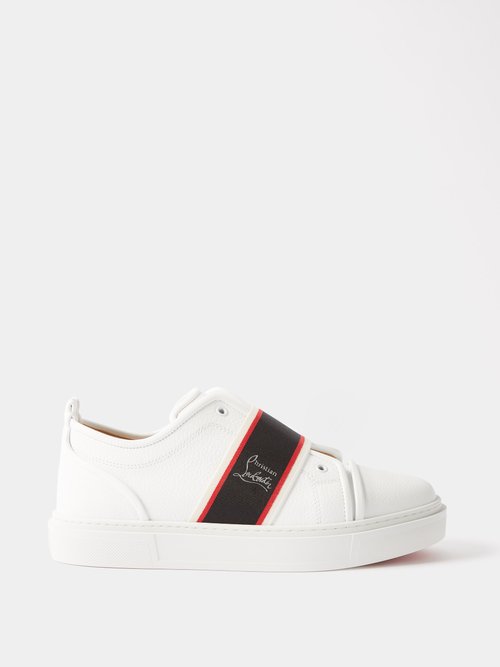 Christian Louboutin - Adolescenza Faux-leather Slip-on Trainers - Mens - White