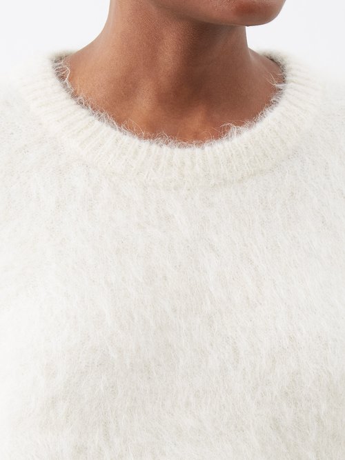 Totême Knit Monogram Sweater - Off-White