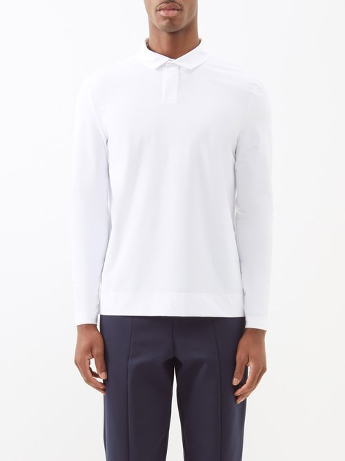 Jacques Technical-knit Tennis Polo Top
