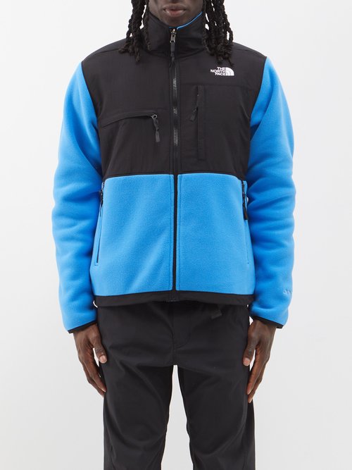The North Face 'denali' Fleece And Nylon Jacket In Blue