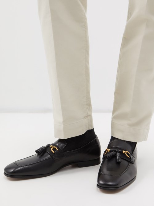 Tom Ford Horsebit-detail Leather Loafers In Black | ModeSens