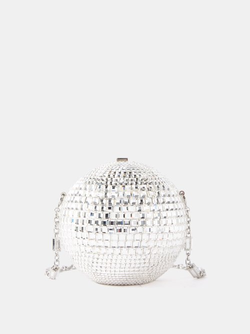 Judith Leiber Disco Ball Crystal-embellished Clutch Bag