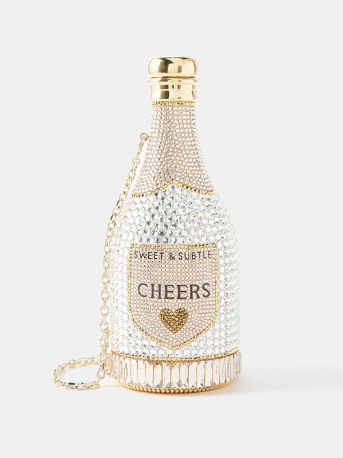 Judith Leiber Bottle Forever Crystal-embellished Clutch Bag