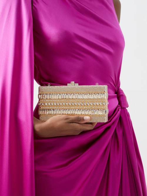 Judith Leiber Sleek Rectangle Crystal-embellished Clutch Bag