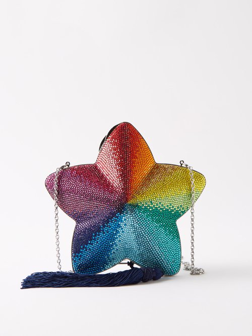 Judith Leiber Star Crystal-embellished Clutch Bag