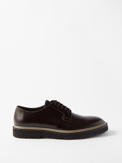 Paul Smith - Ras Leather Derby Shoes - Mens - Dark Brown