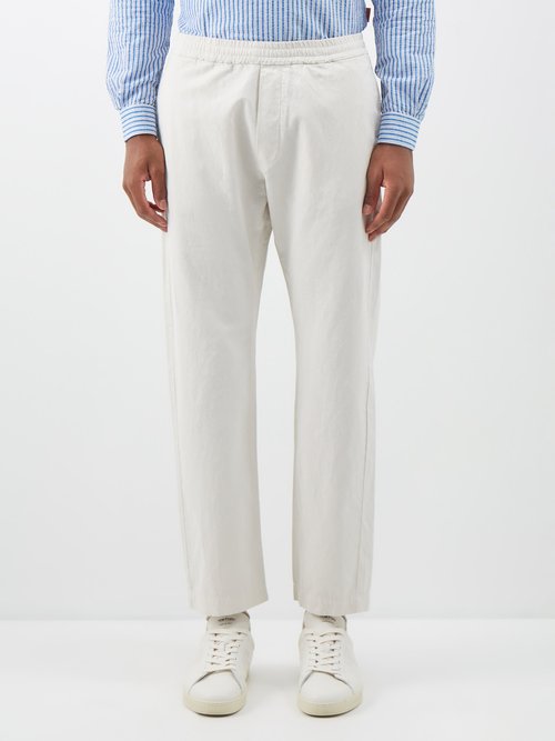 Barena Venezia - Batigova Cotton-blend Suit Trousers - Mens - Cream