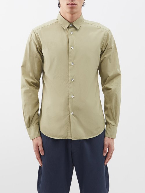 Barena Venezia - Camicia Coppi Cotton-poplin Shirt - Mens - Khaki