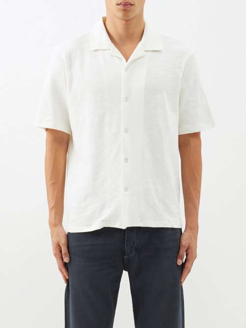 Rag & Bone - Flame Avery Slubbed Cotton Short-sleeved Shirt - Mens - White