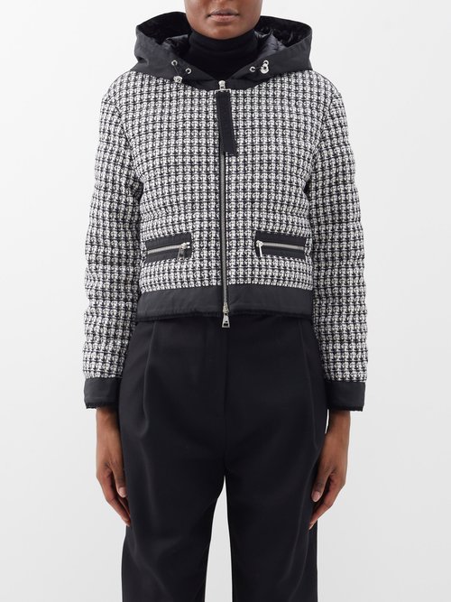 Moncler Remonay Technical-tweed Quilted-down Jacket