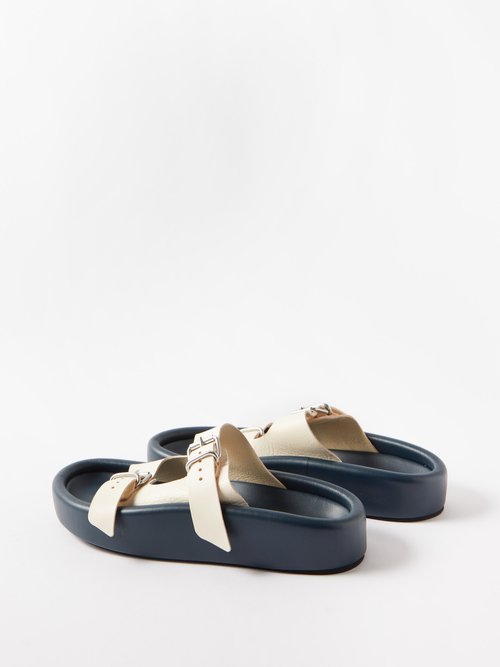 MM6 Maison Margiela Buckle Sandal - Afterglow/Midnight Navy