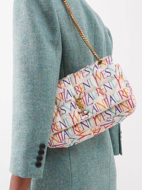 Yves Saint Laurent Multi Tweed Loulou Camera Bag