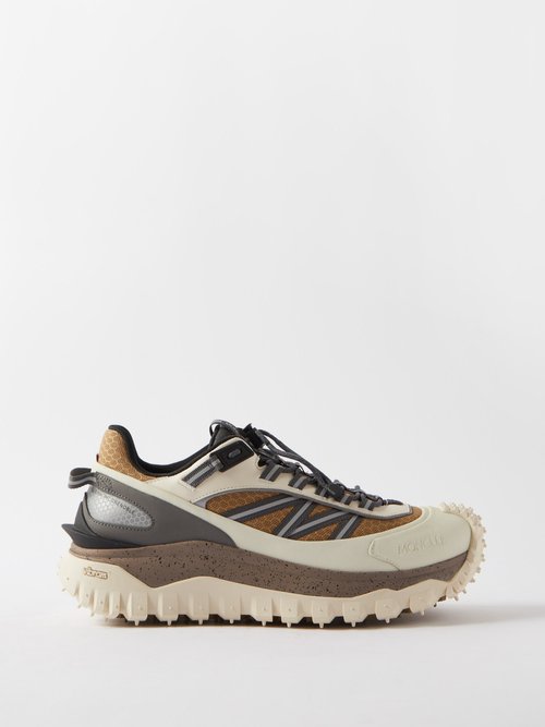 Moncler Trailgrip Running Trainers In Beige