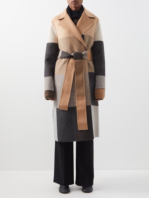 Joseph - Arline Reversible Wool-felt Wrap Coat - Womens - Camel