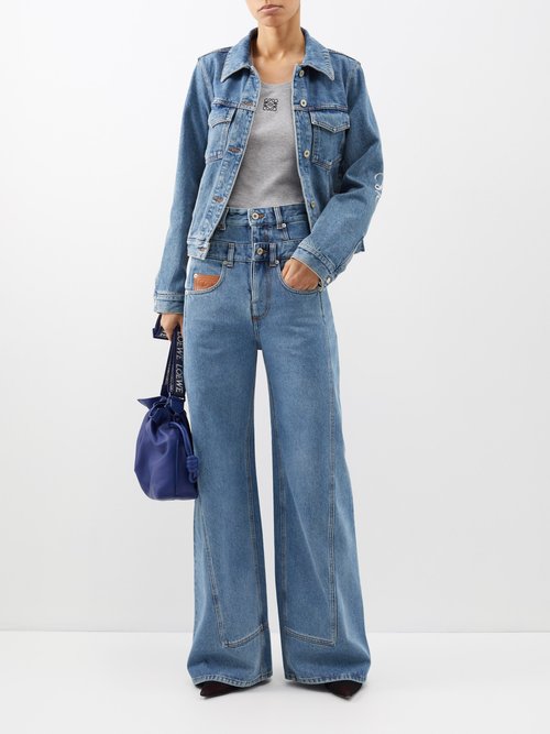 LOEWE Trompe L'oeil Double-waist Wide-leg Jeans | Smart Closet