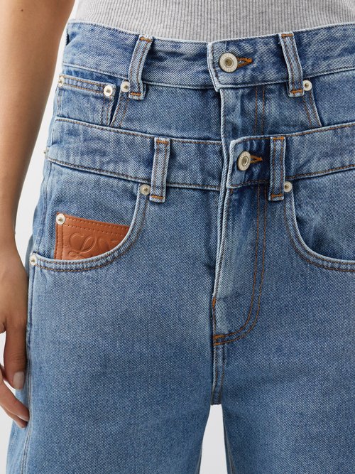 LOEWE Trompe L'oeil Double-waist Wide-leg Jeans | Smart Closet