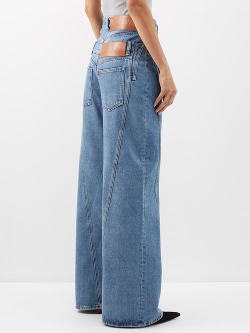 LOEWE Trompe L'oeil Double-waist Wide-leg Jeans | Smart Closet