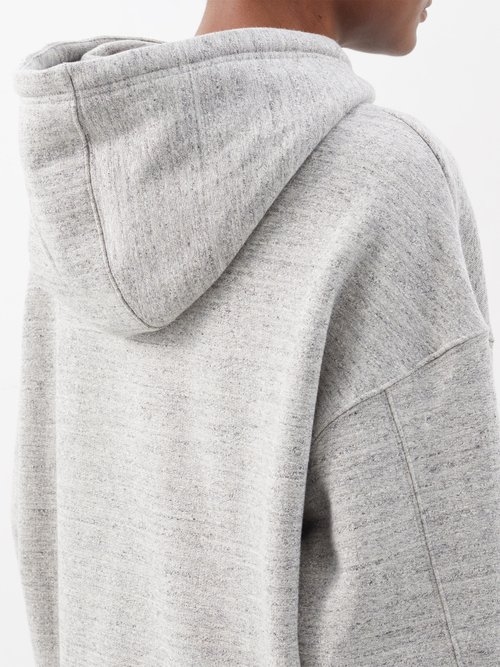 Oversized Logo-Print Cotton-Blend Jersey Hoodie
