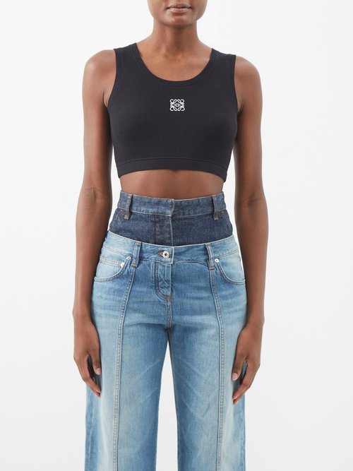 LOEWE Ribbed wool bralette