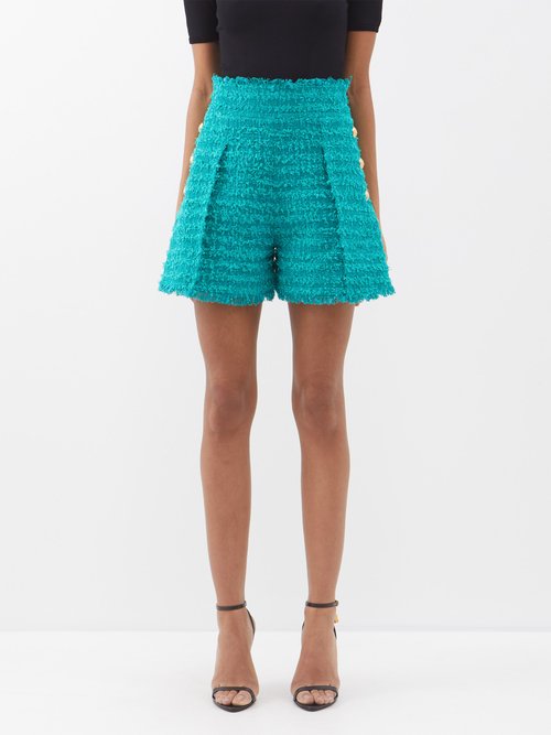 Balmain high-waisted Wool Mini Skirt - Farfetch