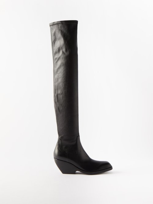 Khaite Hooper Stretch-leather Over-the-knee Boots