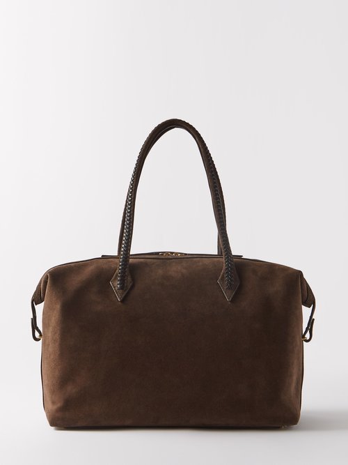 Métier - Perriand Suede Holdall - Womens - Dark Brown