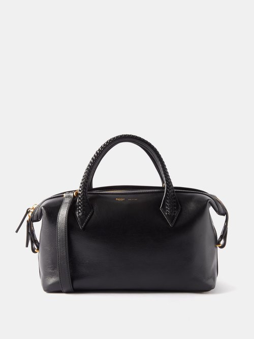 Metier Perriand City Small Leather Handbag In Black