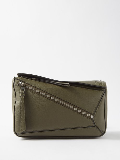 Loewe - Puzzle Leather Belt Bag - Mens - Khaki