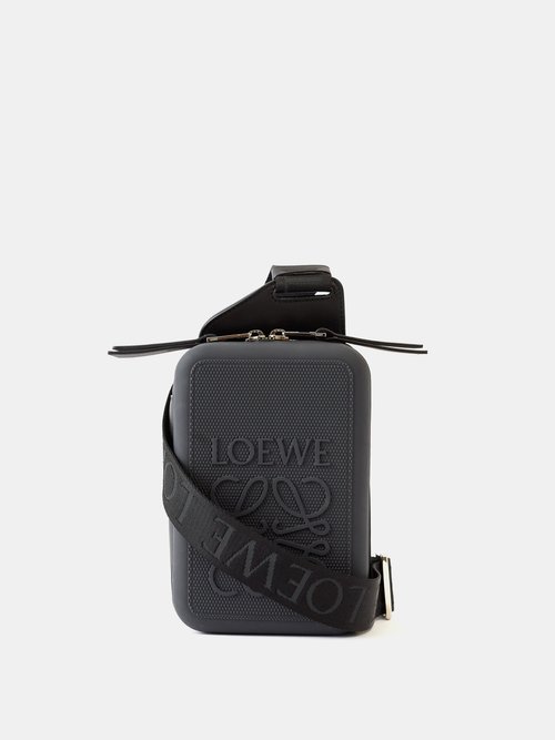 Loewe - Sling Anagram-logo Leather Cross-body Bag - Mens - Black