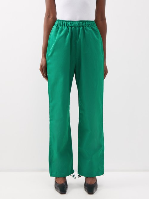 The Frankie Shop - Kevin Zip-cuff Technical Track Pants - Womens - Green