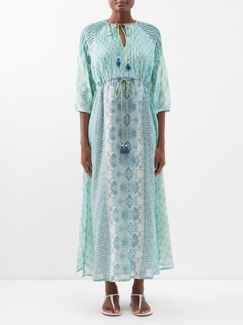 D'Ascoli Hartley Paisley Cotton Khadi-voile Dress