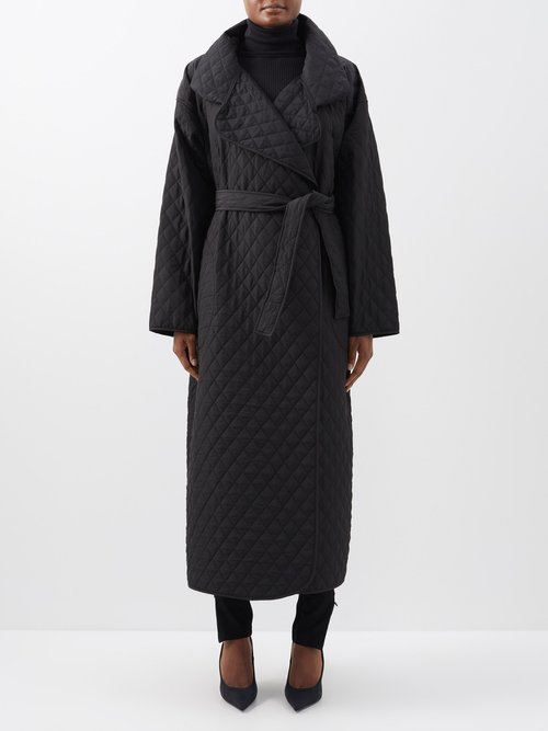 Norma Kamali - Sleeping Bag Quilted Coat - Womens - Black