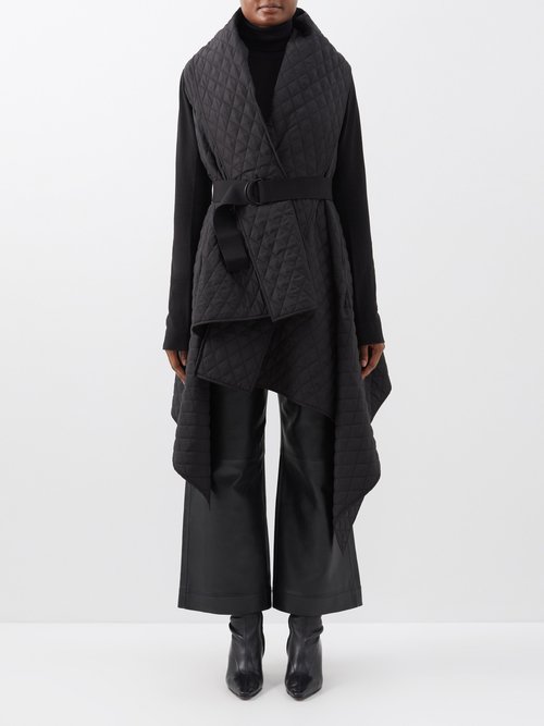 Norma Kamali - Quilted Blanket Coat - Womens - Black