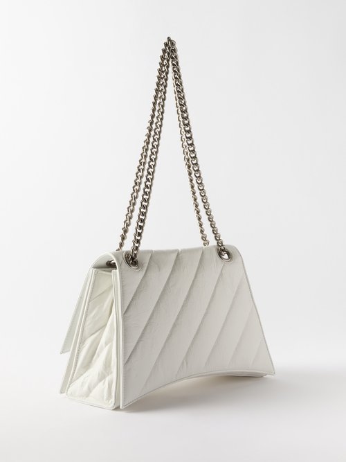 Women's Crush Xs Chain Bag Quilted in Optic White