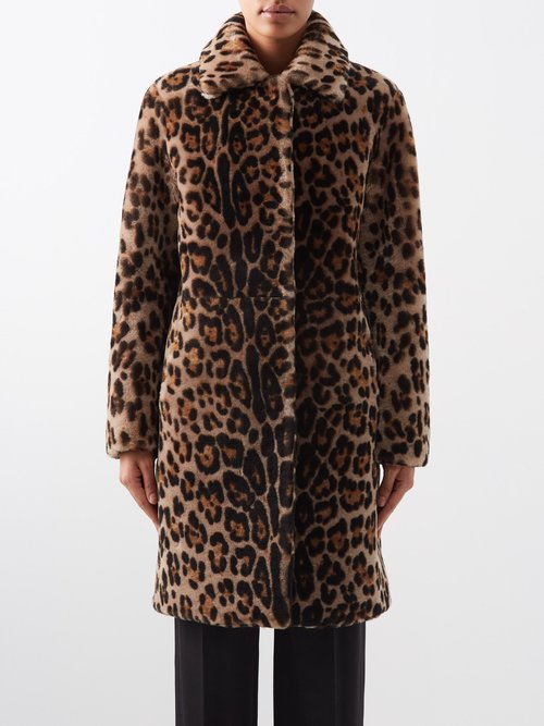 Nili Lotan - Thierry Leopard-print Shearling Coat - Womens - Leopard