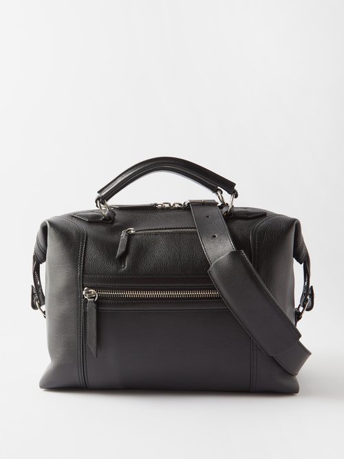 Métier - Vagabond Leather Messenger Bag - Mens - Black