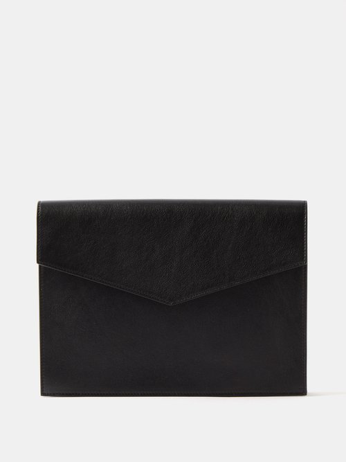 Metier Magnetic-flap Leather Document Holder