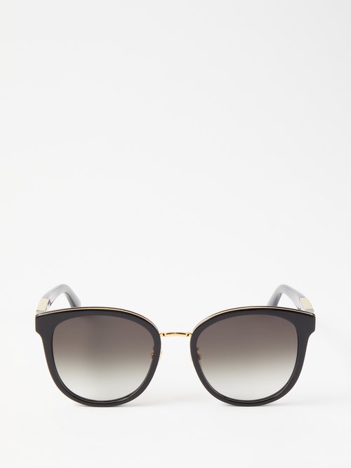 Gucci Eyewear Script Round-frame Acetate Sunglasses