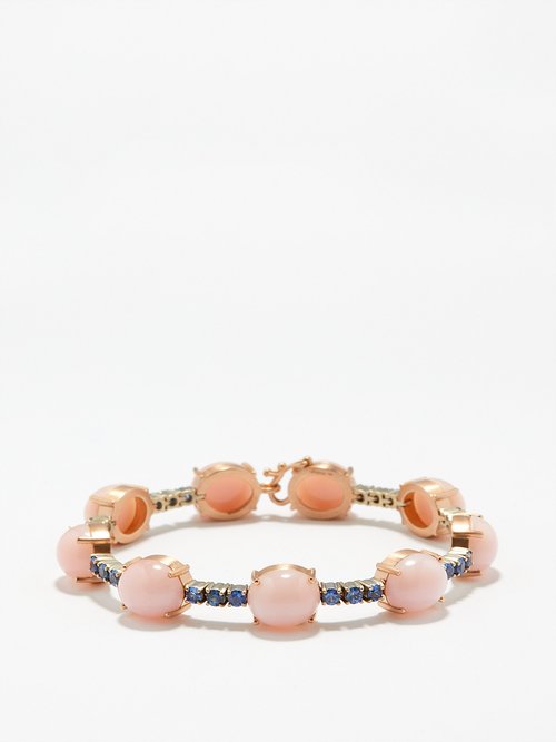 Irene Neuwirth Opal, Sapphire & 18kt Rose-gold Tennis Bracelet