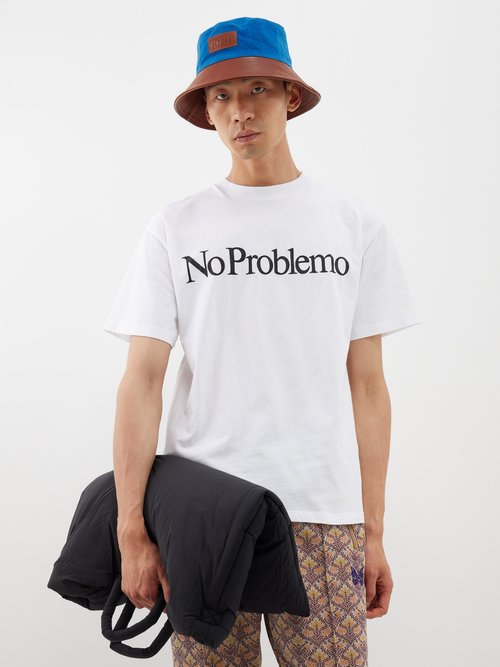 Aries No Problemo Print Cotton T-shirt - Farfetch