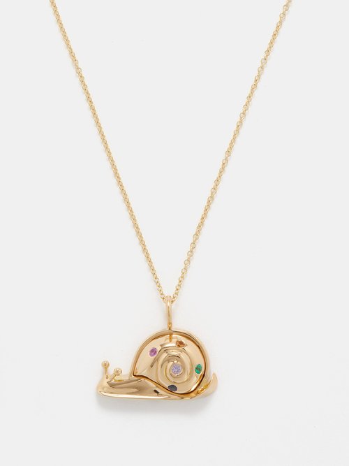 Brent Neale Snail Sapphire & 18kt Gold Necklace