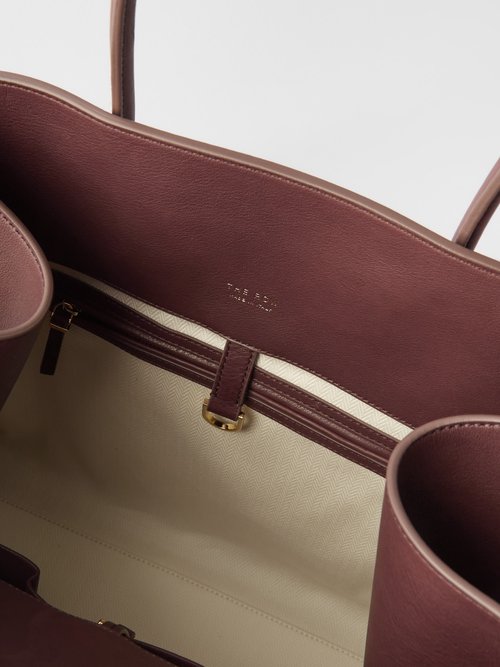 The Row, Soft Margaux 17 burgundy saddle bag