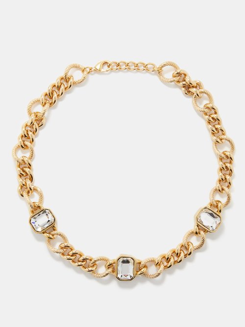 By Alona Belize Crystal & 18kt Gold-plated Necklace In Gold Multi