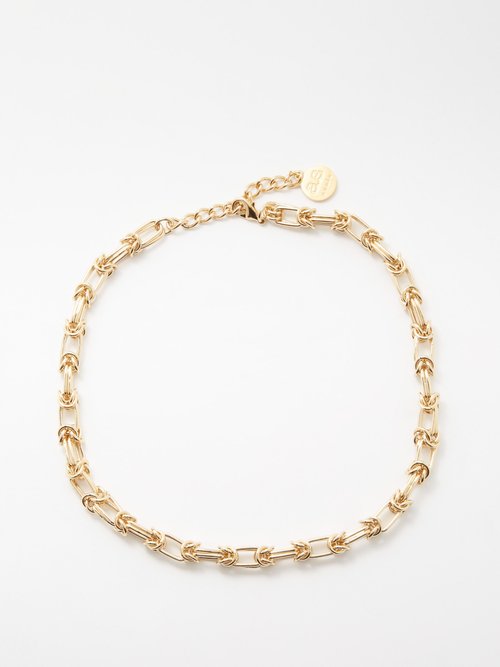 By Alona Zion 18kt Gold-plated Necklace In Yellow Gold