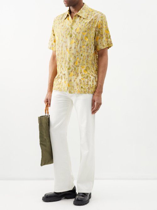 Séfr Noam Shirt In Medium Yellow | ModeSens